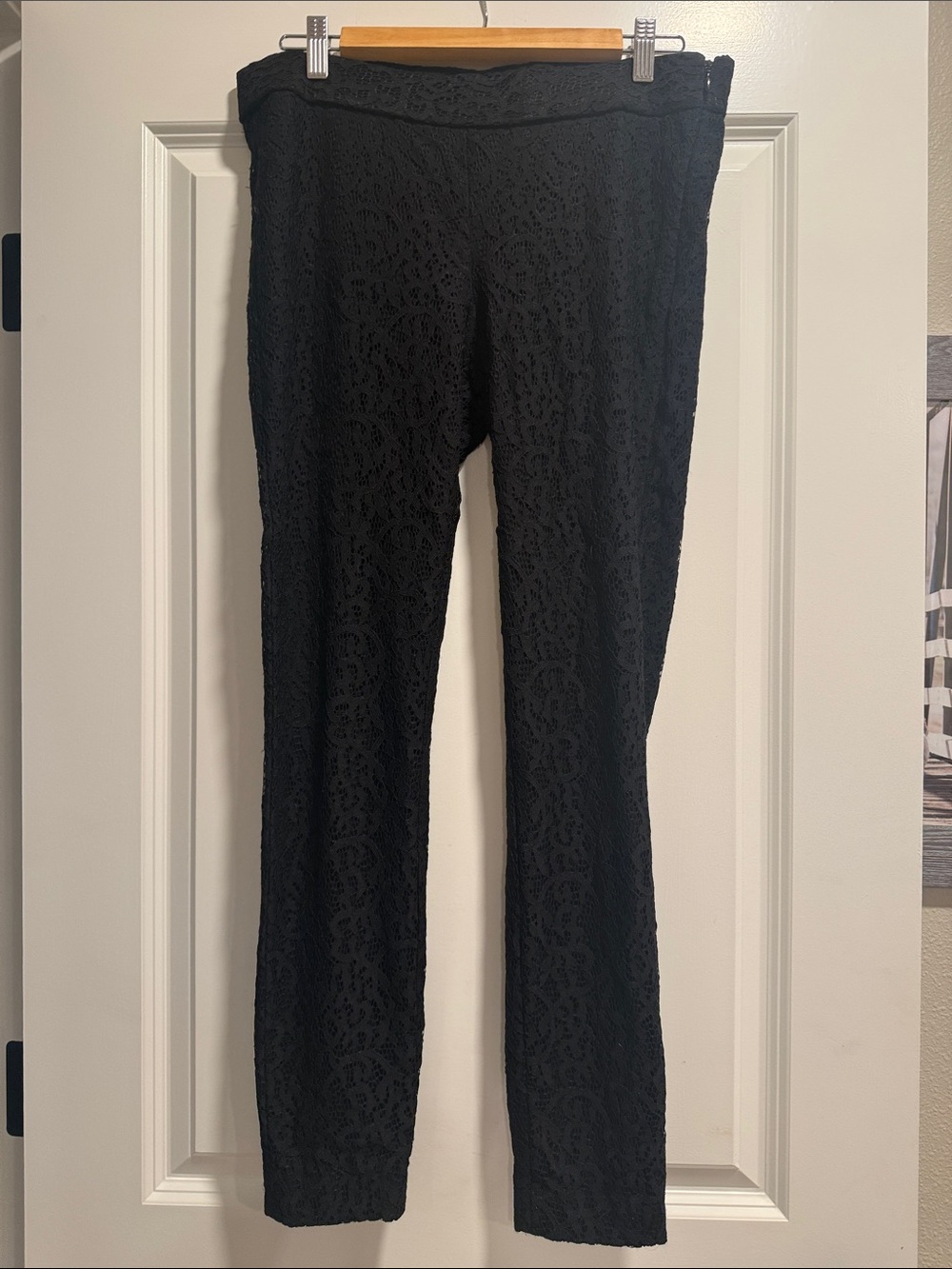 Express Black Lace Skinny Pants